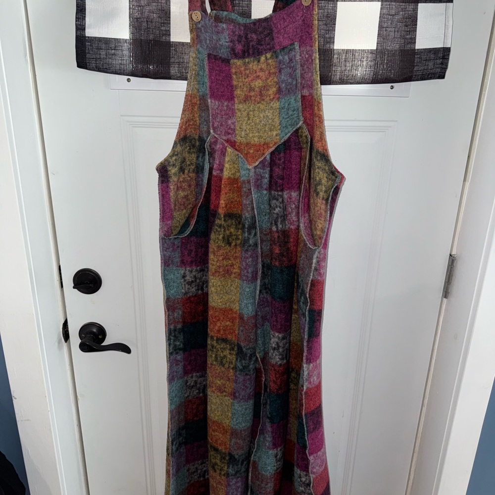 Multicolor Plaid Jumpsuit